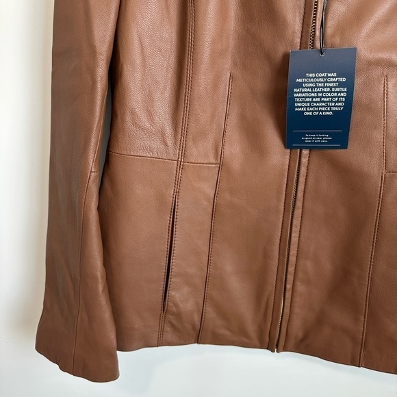Cole Haan Genuine Lamb Leather Jacket - Picture 5 of 10